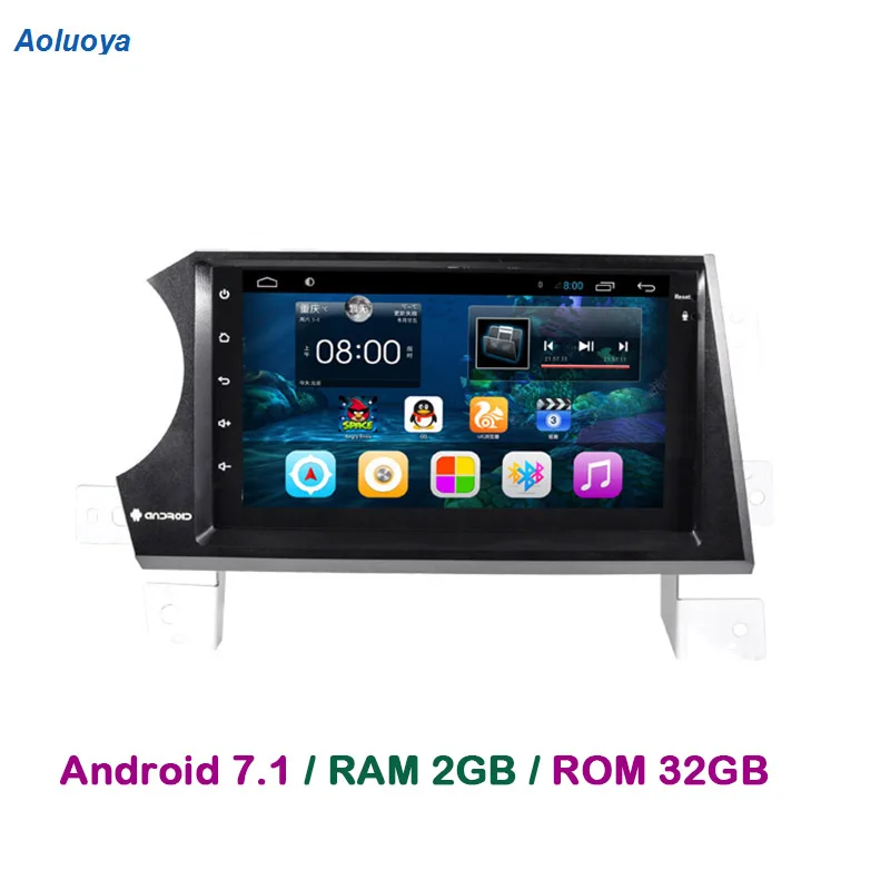 Aoluoya RAM 2 ГБ + 32 Android 7 1 автомобильный dvd-плеер радио GPS навигация для Ssangyong Kyron Actyon