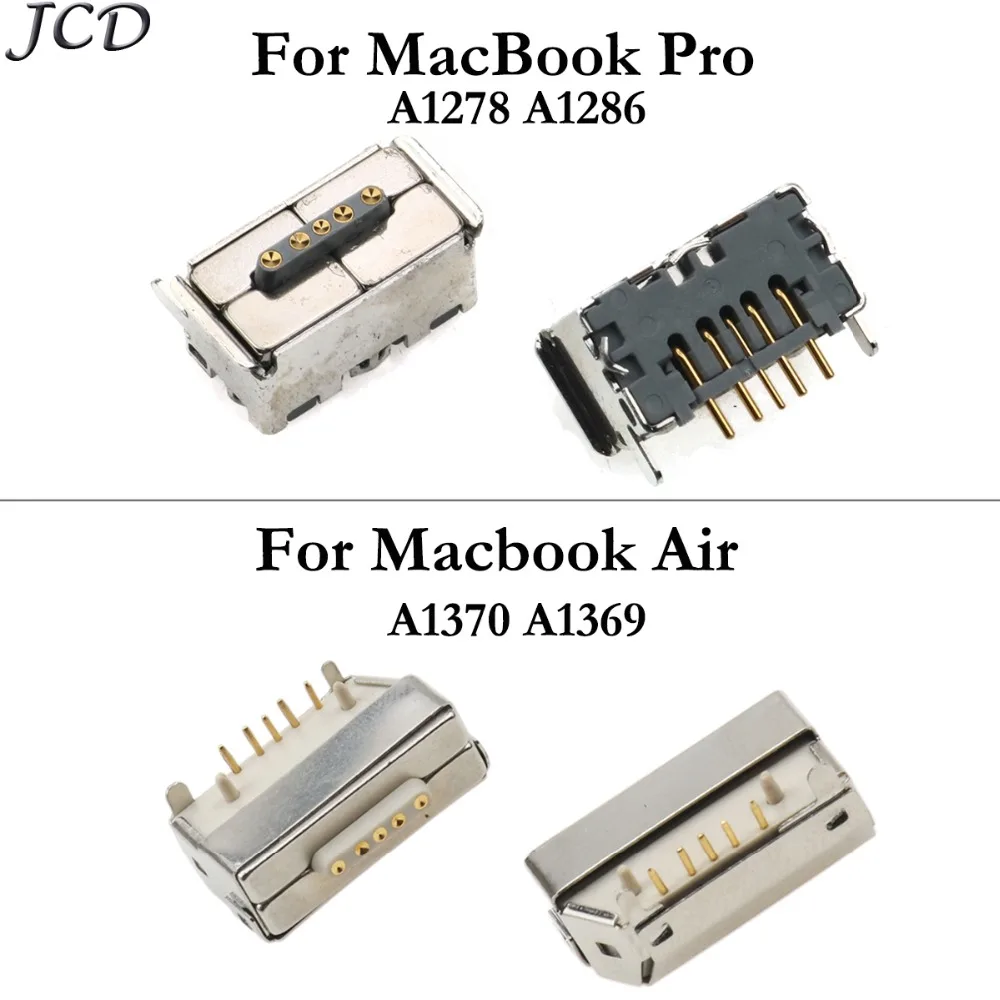 

JCD For Apple DC Power Socket Jack Connector 5pin for MacBook Pro A1278 A1286 A1287 for Macbook Air A1370 A1369 MC965 MC966