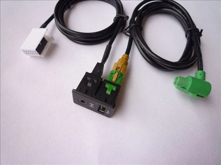 USB AUX кабель переключения подходит RCD510 RNS510 USB версия для Passat B6 B7 CC для Golf Mk6 3CD 035 249