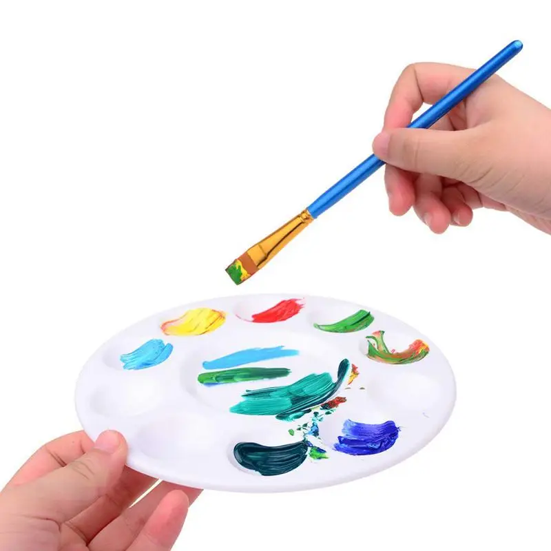 28 шт., пластиковые поддоны для рисования и украшения кексов для детей