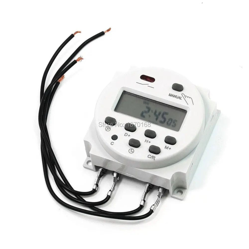 

AC 110V LCD Power Digital Programmable Timer Switch, Time Relay 16A