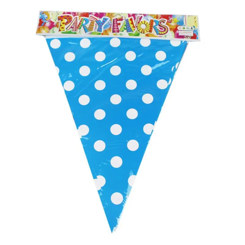 Бумажные флаги сделай сам гирлянда флажки в горошек баннеры аксессуары для