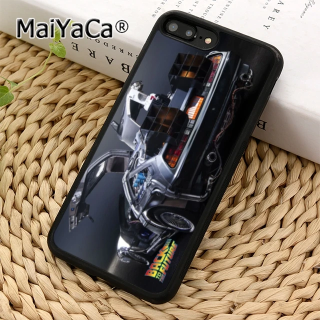 

MaiYaCa black back to the future delorean Phone Case Cover For iPhone 11 pro 5 6s 7 8 XR XS max Samsung S5 S6 S7 edge S8 S9 plus
