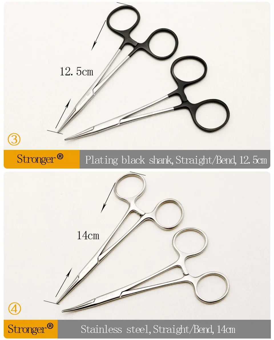 Гемостатические щипцы из Нержавеющей Стали Хирургический Инструмент 12,5/14/16/18 см кровоостанавливающего