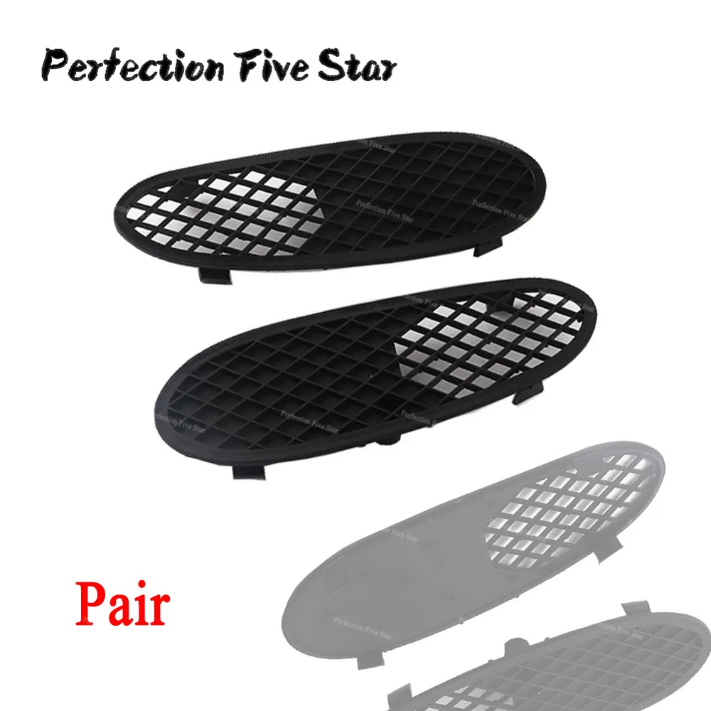 

2208850123 2208850223 For Mercedes Benz S Class W220 S430 S500 S600 Pair R L Bumper Cover Cap Lateral Grille Trim