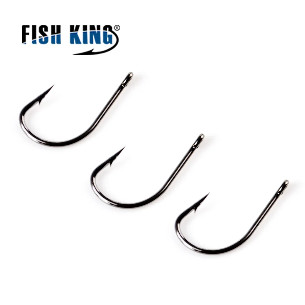 FISH KING 50 шт./лот рыболовный крючок TOMARU с кольцом 3 # 12 бородкой для ловли карпа Фидер