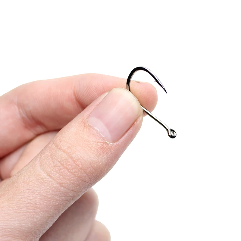Amlucas 30pcs High Carbon Steel 2#-13# Carp Fishing Hooks in Fly Fishhooks Jig Big Barbed Hook Pesca Fishing Accessories We1105
