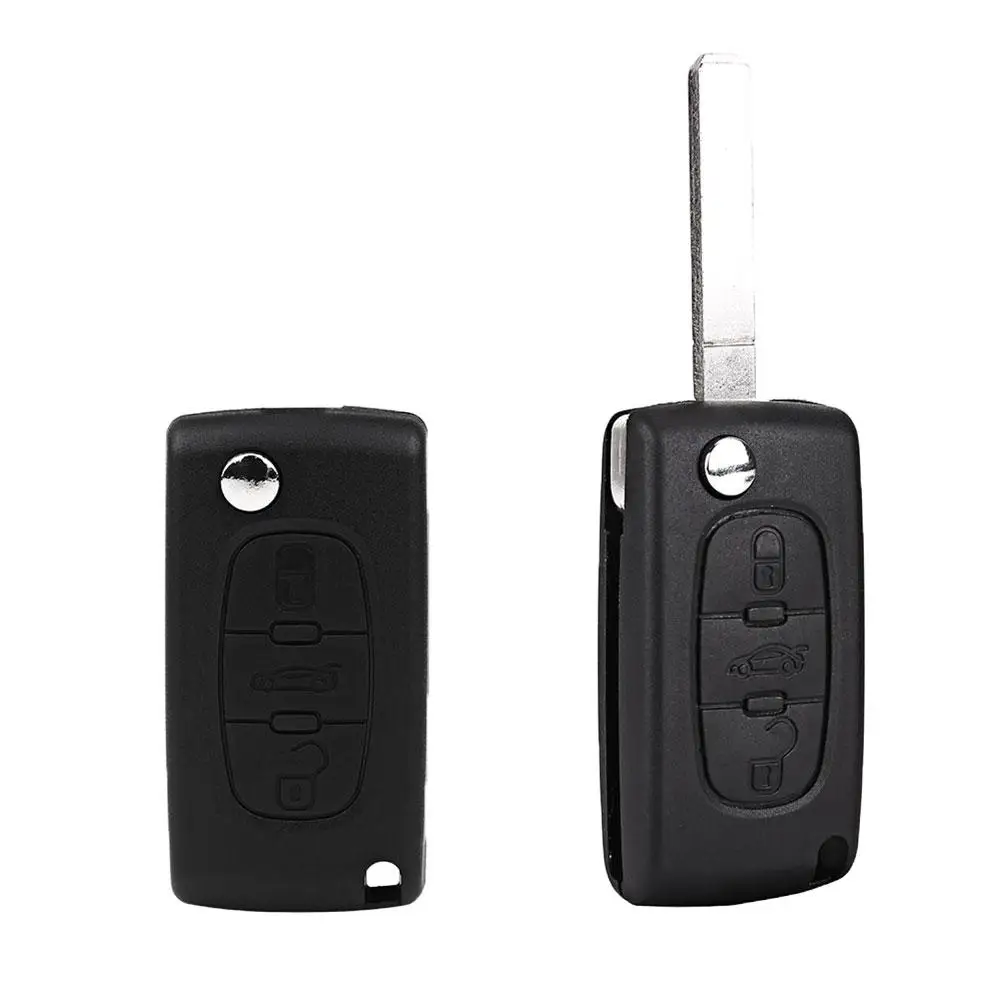 

3 Buttons Flip Remote Car Key Fob Case Cover Shell for Citroen C2 C3 C4 C5 C6