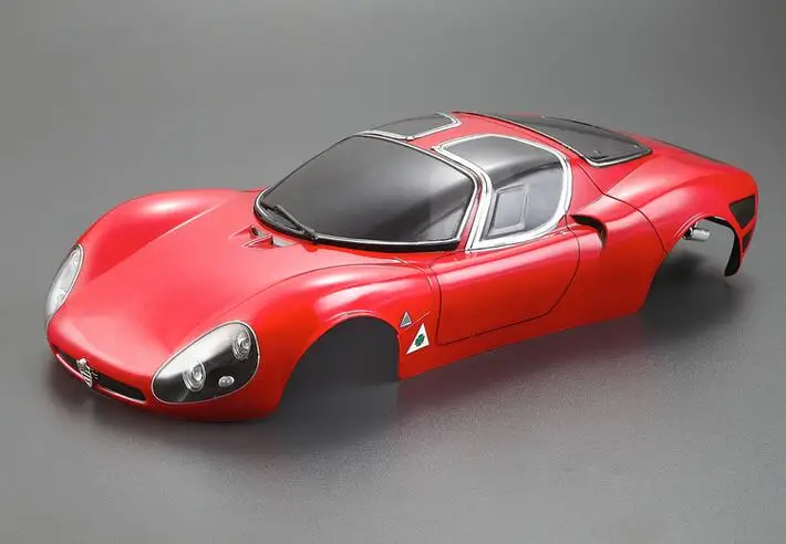 Alfa Romeo Tipo33 RTR красный корпус для 1/10 rc весы Onroad Racing Drift Электрический Плоский автомобиль YOKOMO Kyosho HPI Tamiya HSP REDCAT