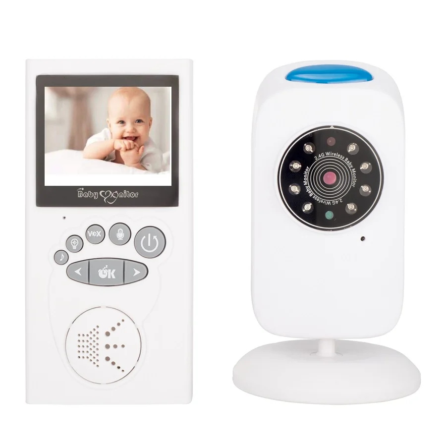 

babykam baba eletronica com camera visao noturna com audio IR Night Light Temperature Sensor Lullaby bateria eletronica cry baby