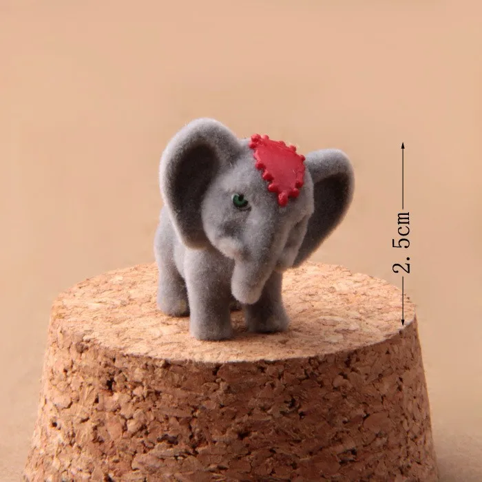 2 шт. милый плюшевый слон животное миниатюрный Сказочный Сад домашнее украшение для дома мини-ремесло Ландшафтный Декор микро DIY аксессуары
