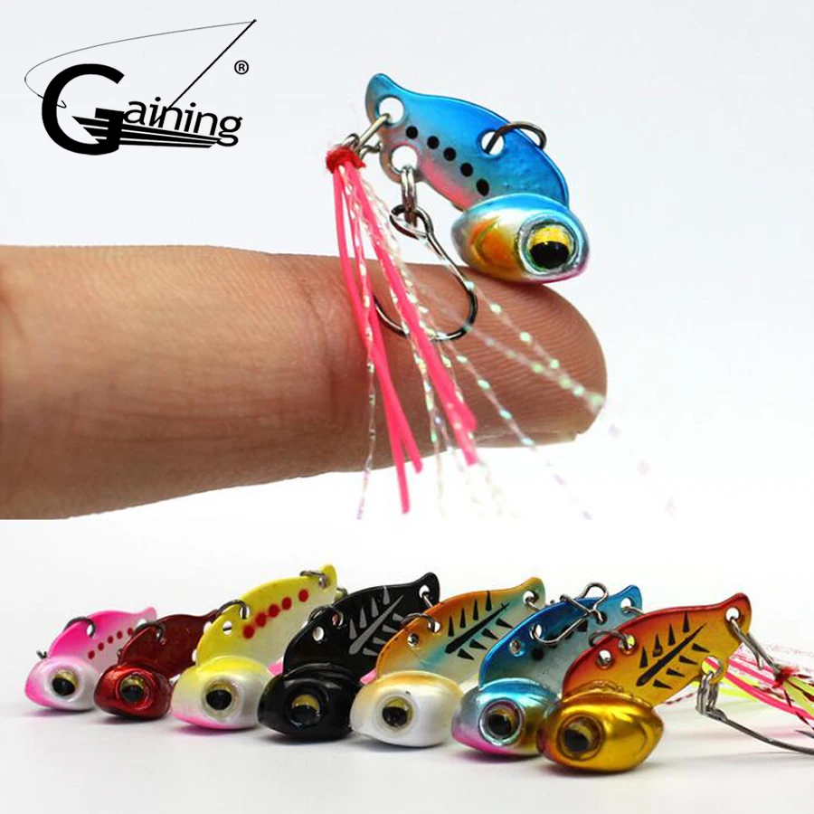 

5Pcs Metal VIB Lures 3g 6g Vivid Vibrations Spoon Mini Lure Bass Artificial Hard Bait Cicada Lure VIB Bait with Feather Hook
