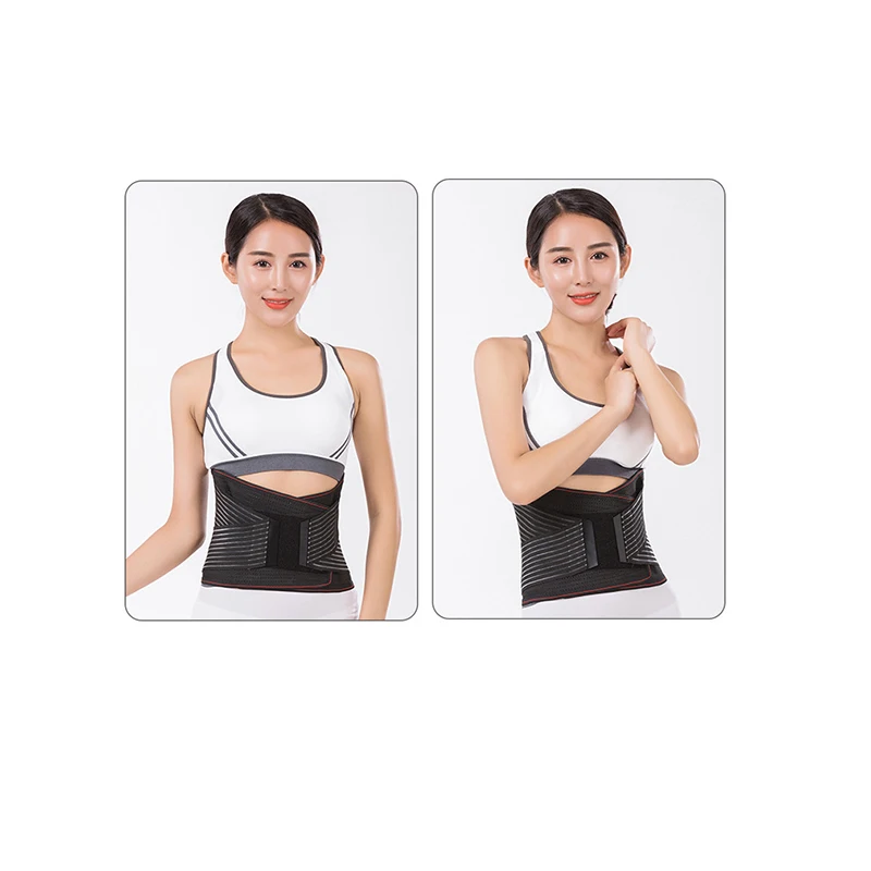 Model show 2Orthopedic Medical Steel Plate Back Brace Support Belt Corset for the Back Posture Corrector Tourmaline Self Heating Belts