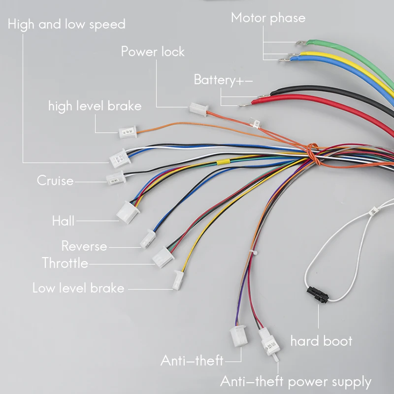 Sale Electric Scooter Kit Electric Bike Conversion Kit 3000w 48V-72V Electric Motor for Skateboard Ebike Motor Controller 50A Go Kart 6