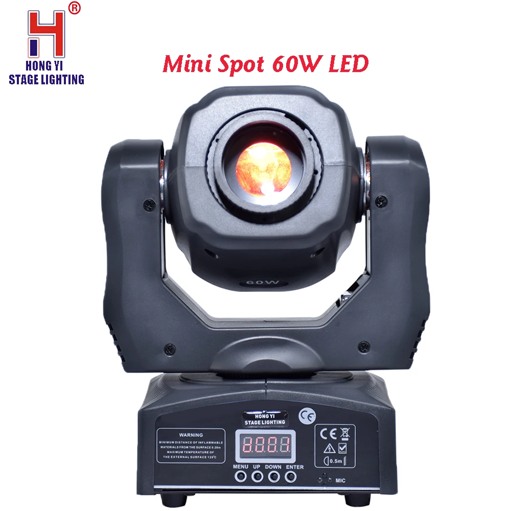 High Brightness 60W Mini Led Moving Head Light DMX512 Spot 60W LED