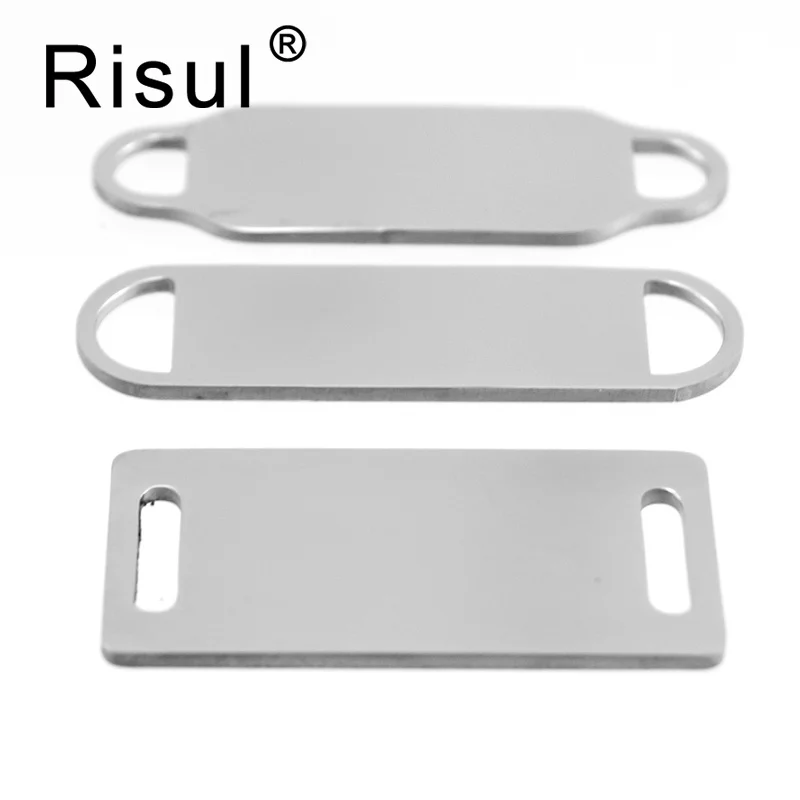 

100% Stainless Steel Plate For Engraving Bar Connector Blank Metal Plate For Bracelet Personalized Print Wholesale 10pcs