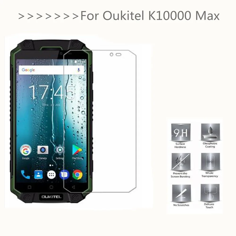 

For Oukitel K10000 MAX Tempered Glass 9H 2.5D High Quality Screen Protector For Oukitel k10000 Max Smartphone Glass Film