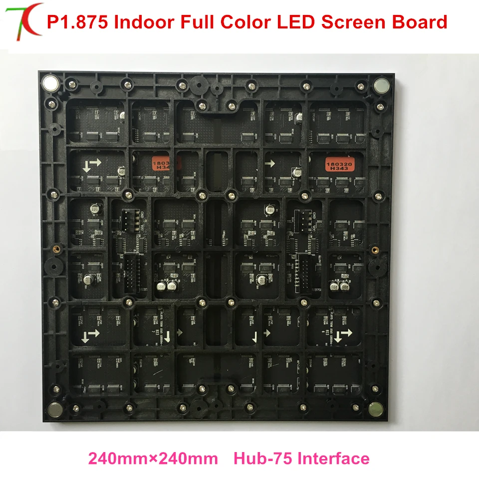 

P1.875 indoor hub-75 interface full color led modules for high definition led display video wall