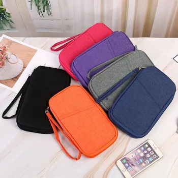 

Hot Selling 1 Pcs Ticket Passport Credit Card ID Document Organizer Holder Bag Purse Travel Pouch Case -B5