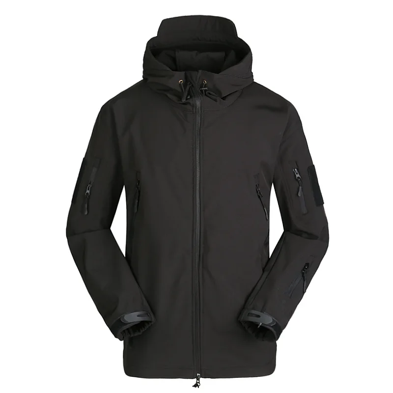 Man Winter Waterproof Hunting Fishing Camping Camouflage Outdoor Hiking Jacket Suit Army Military Hood Softshell jacket S2 | Спорт и