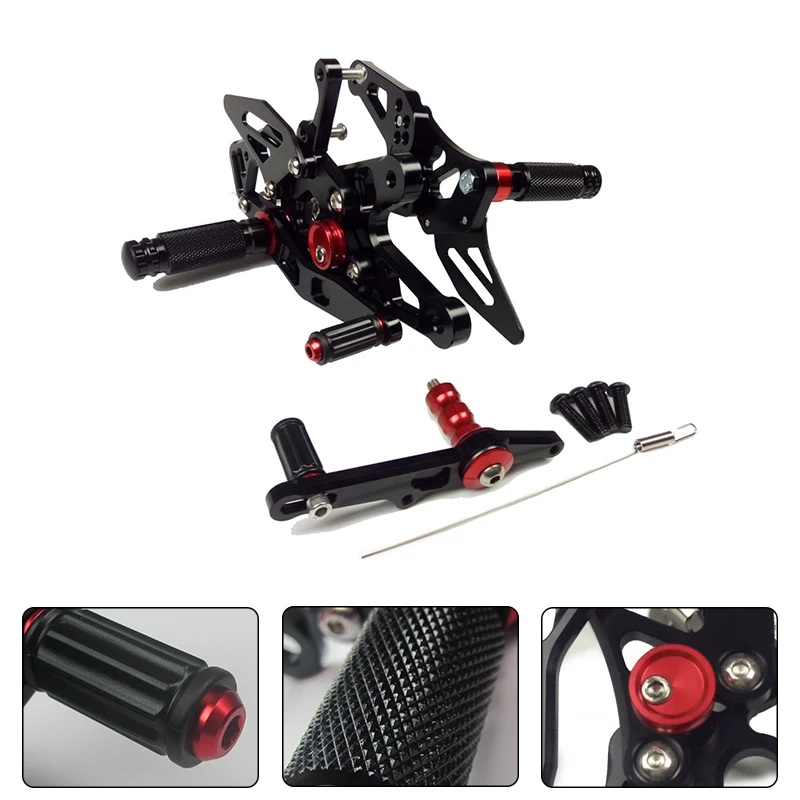 2015 2016 S1000RR Motorcycle CNC Adjustable Rear Sets Rearset Foot Rest Footpegs For BMW S1000RR 2015 2016 S1000 RR 100% Brand New (1)
