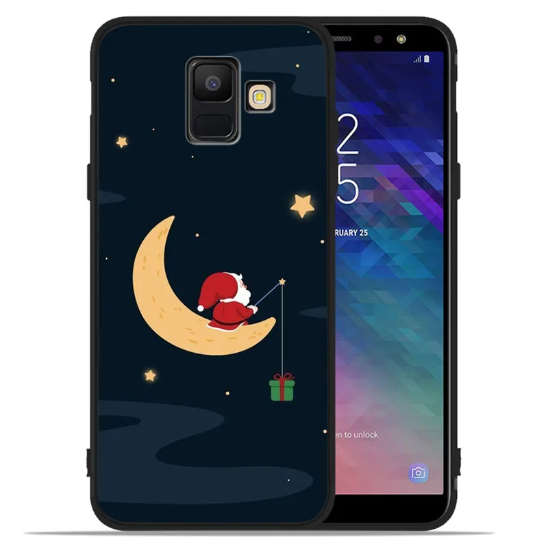 Счастливого Рождества для samsung Galaxy A9 A8 A7 A6 A5 A3 J3 J4 J5 J6 J8 плюс чехол для телефона чехол Coque Etui олень силиконовый чехол