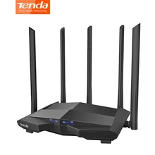 Новый Tenda AC11 ГБ беспроводной маршрутизатор двухдиапазонный AC1200 Wifi ретранслятор с 5 * 6dBi высокой антенной более широкий охват легкая настройка