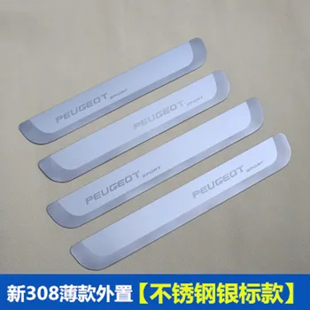 

Free shipping Ultra-thin welcome pedal for 2015 2016 2018 Peugeot 308 car Accessories