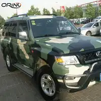 PVC Army Green Camouflage ไวนิลห่อฟิล์มรถฟอยล์ Air Bubble สีเขียวทหารรถตัดสติกเกอร์ ORINO รถจักรยานยนต์จักรยานห่อ