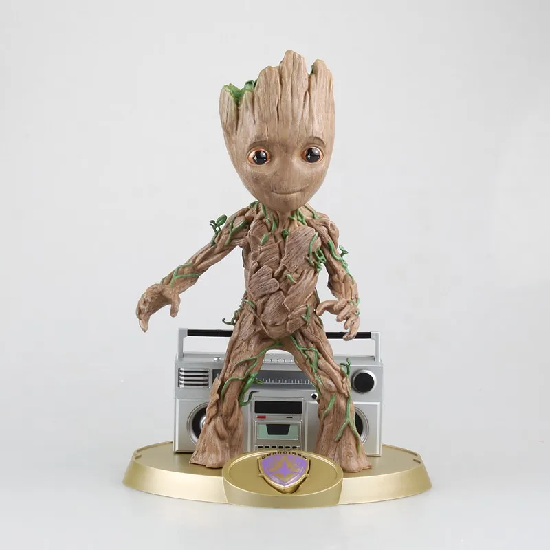 Marvel Guardians of The Galaxy Мстители дерево человек с радио музыкальная шкатулка Verison