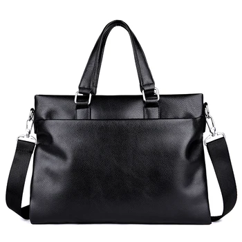 

FANTI 2019 Men Casual Briefcase Business Shoulder Bag Leather Messenger Bags Computer Laptop Handbag Bag Men's Travel Bags