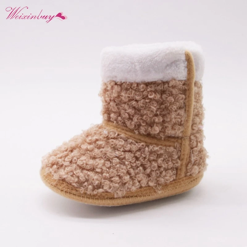 

Baby Girl Boots Shoes Learning Walking kids Winter Thick Warm Children Training Autumn Fashion