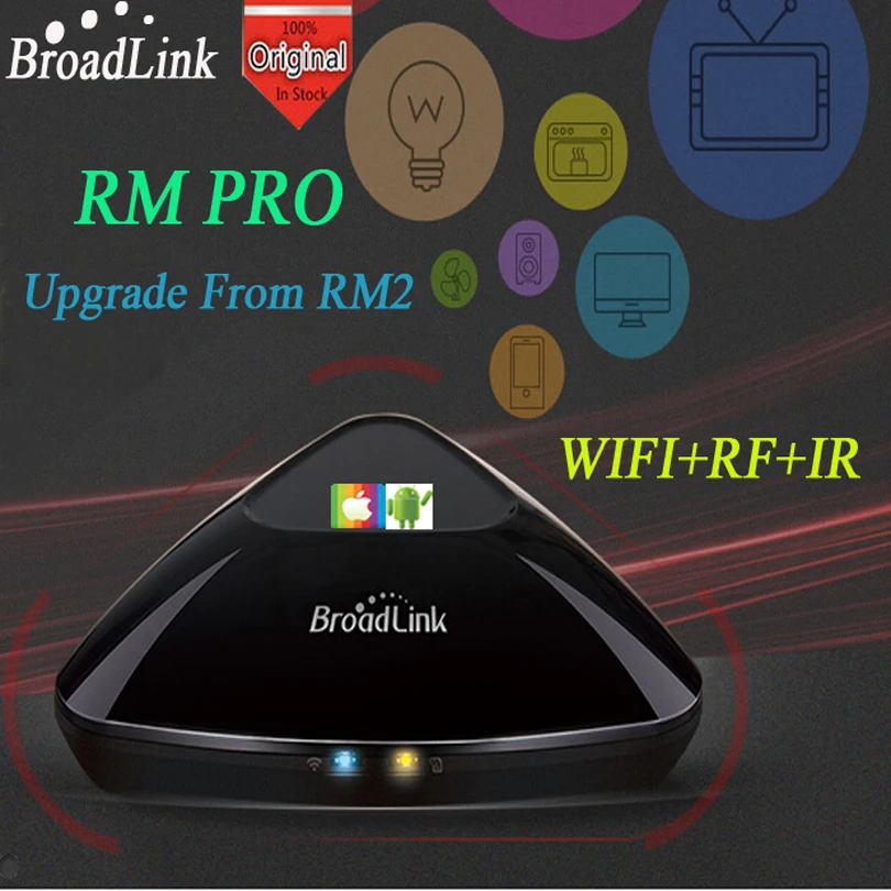 Broadlink RM Pro Universal wireless remote controller+TC2 EU 2gang Wall Switch S