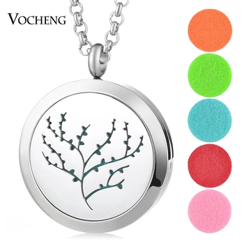 

10pcs/lot 30mm Perfume Locket Jewelry Pendant 316L Stainless Steel Magnetic locket Jewelry without Felt Pads VA-421*10