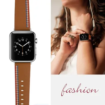 

Genuine Leather Band for Apple Watch 4 3 2 1 Bands 42mm Strap 40mm 44mm Replacement Strap Series 4 3 2 1 for iWatch 38mm