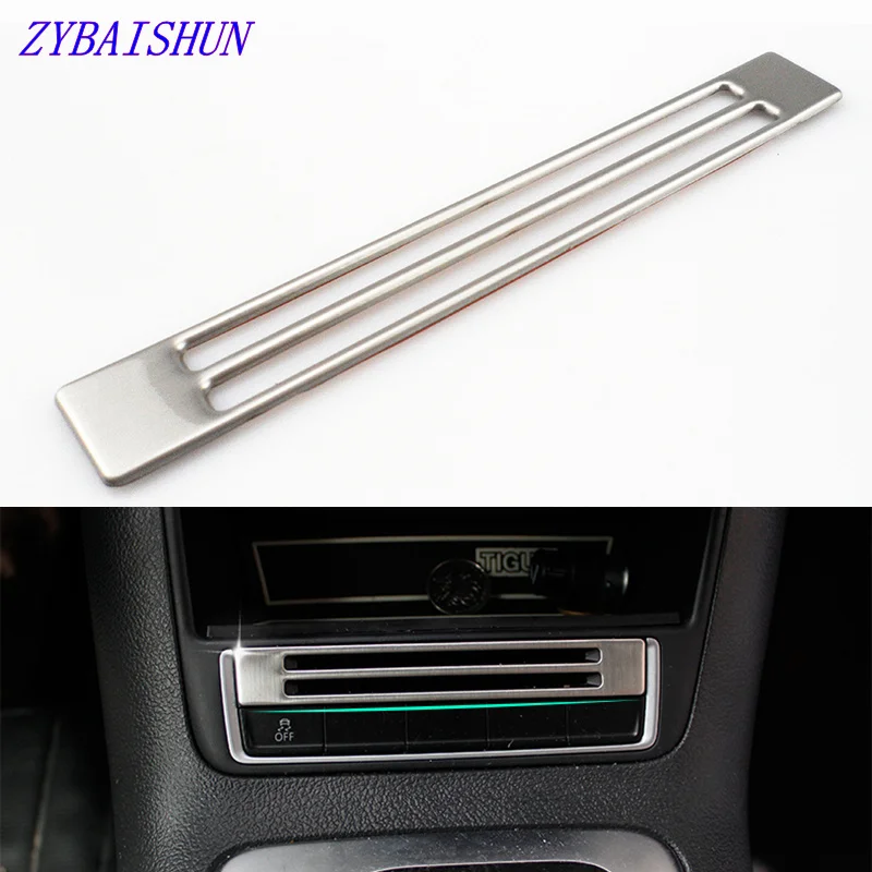 

Наклейка на панель переключателя для Volkswagen VW tiguan 2010-2015, автомобильные аксессуары из нержавеющей стали