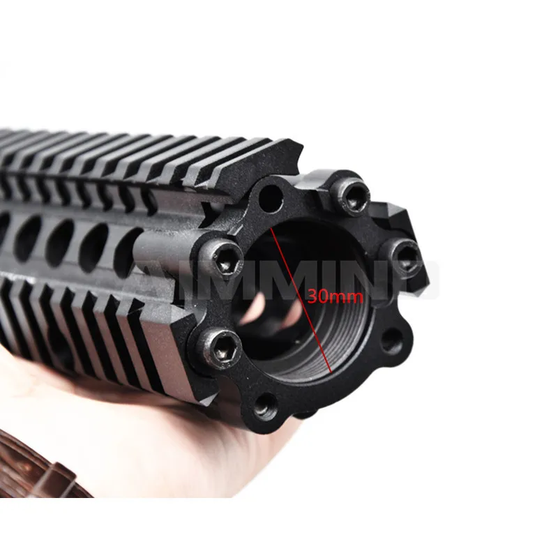 Алюминий Жесткий пальто анодированный MK18 RISII " 9" 1" страйкбол handguard черный CB тактический рельс Подходит Для GBB