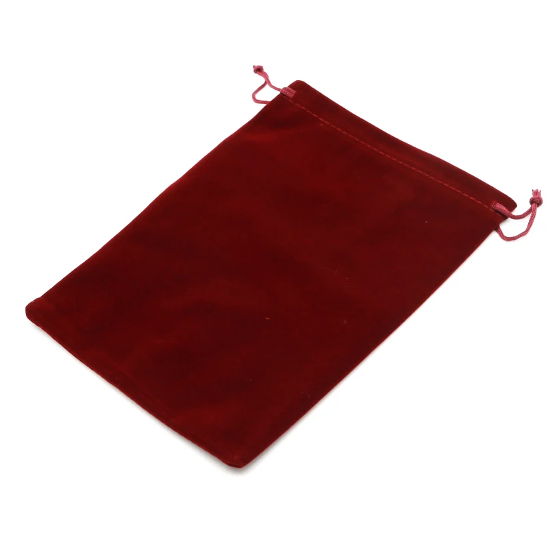 2 шт./лот 15x20 см темно-красный бархатный мешок большой мешок ювелирных изделий браслет конфеты Ювелирная упаковка сумки свадебный шнурок кошелек; подарочная сумочка