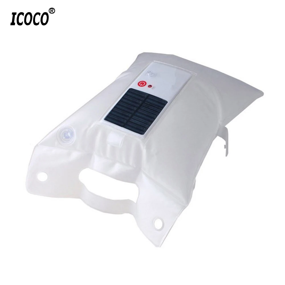 

ICOCO Inflatable Solar Light Waterproof LED Outdoor Camping Light Portable Foldable PVC Bag Lamp Led Camp Tent Fishing Light