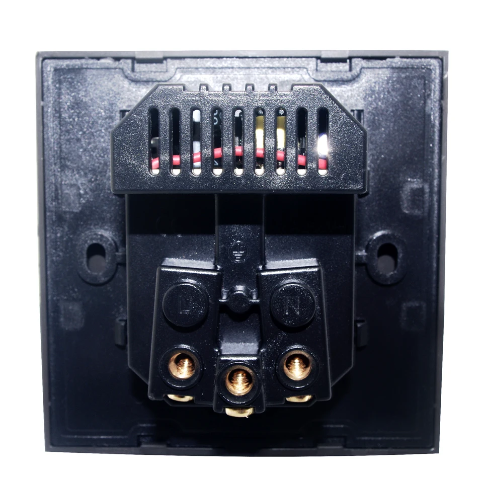 Европейская электрическая панель для настенного настольного типа, внутренняя розетка 16А 220 В, 2 разъема USB, немецкий тип F, штепсельная вилка, адаптер