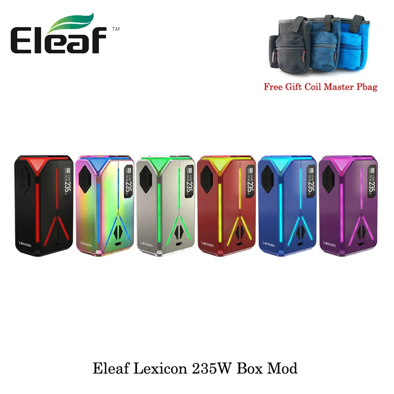 

E-Cigarettes Lexicon TC Box MOD Max 235W Electronic Cigarettes Lexicon Box Mod Vape Vaporizer By Dual 18650 Battery VS ijust 3