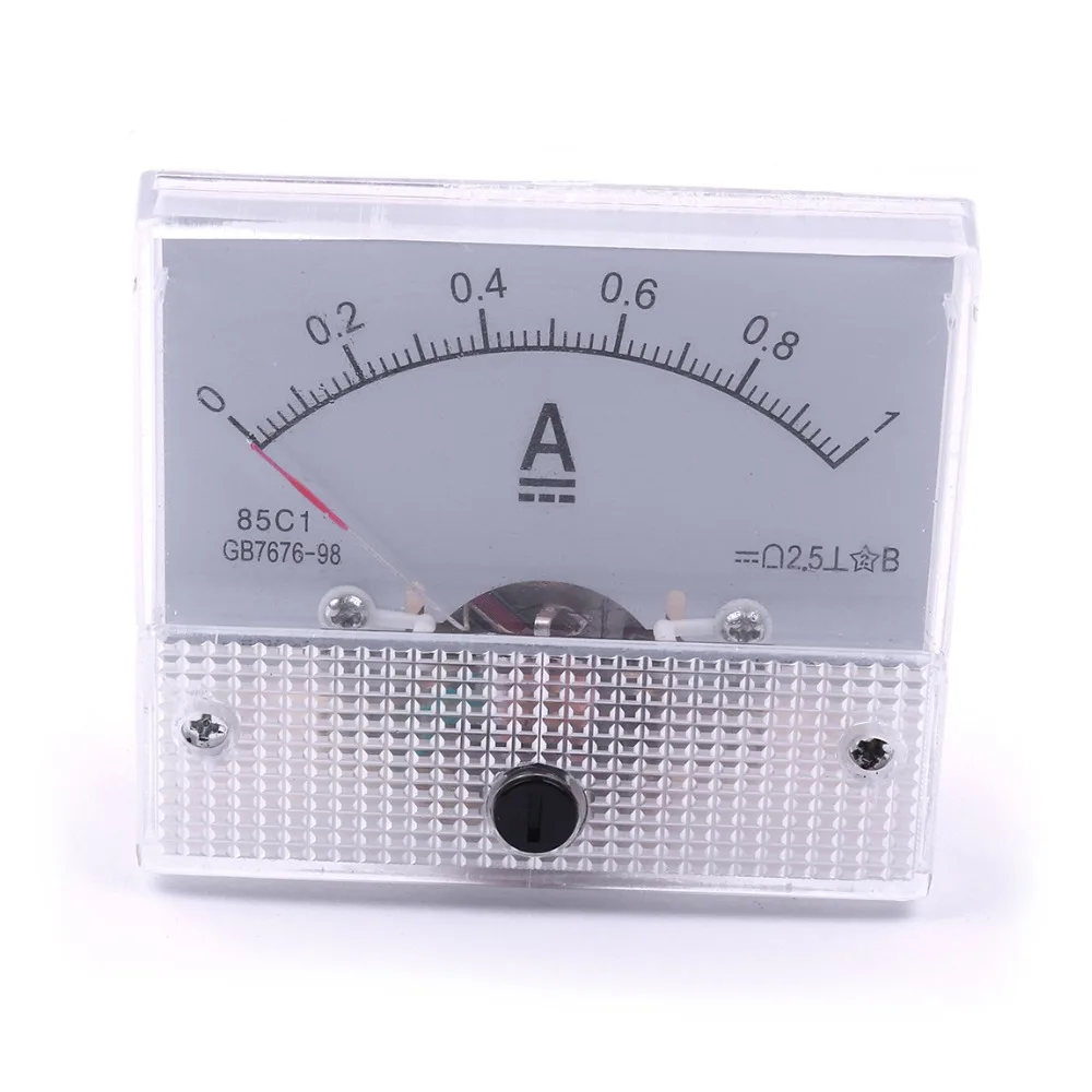 1 шт. высокое качество 85C1 DC аналоговый измеритель панель 0-1A датчик Амперметр точность Оценка 2,5 1A Ампер белый ток Ammeters 64*55,5*47 мм 1 шт. высокое качество 85C1 DC аналоговый измеритель панель 0-1A датчик Амперметр точность Оценка 2,5 1A Ампер белый ток Ammeters 64*55,5*47 мм