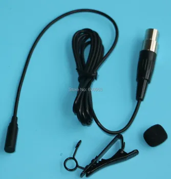 

Pro Clip-On Mini Lavalier Condenser Microphone For Shure 4 Pin Black SH-B004