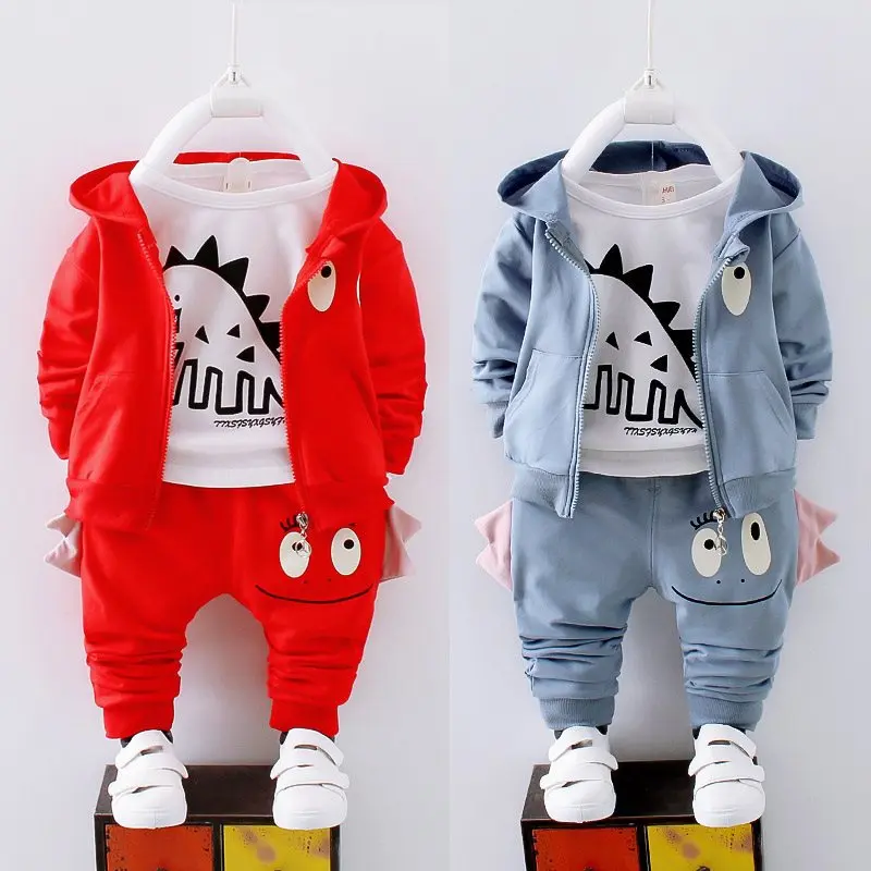 BibiCola Baby Boy Clothes Spring Autumn Infant Clothing Kids Clothes for Children Hoodies Striped Tops+Pants 2pcs