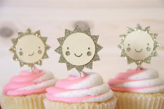 Блеск солнце капкейк Топпер You are my sunshine девичник свадебное обручальное белье для
