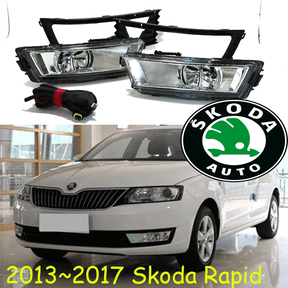 

2013~2017 car bumper Rapid fog light,Free ship!halogen,4300k;headlamp Rapid headlight,Rapid day lamp