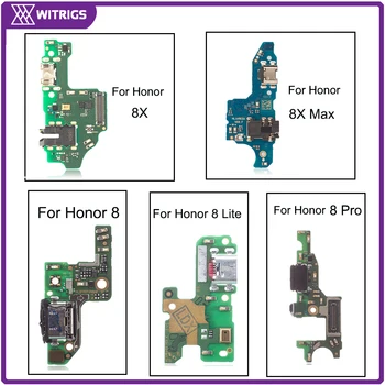 

New Charging Port PCB Dock Connector Board USB Flex Cable for Honor 8 / 8 Lite / 8Pro / V9 / 8X / 8X Max Charging Port