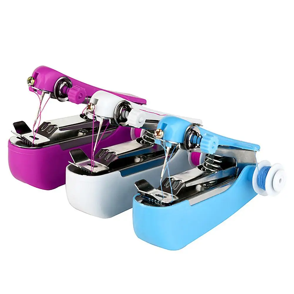 

Mini Handle Sewing Machine Professional Handheld Quick Stitch Tool for Fabric Clothing
