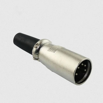 

10pcs Newest Arrive Male 5 Pin XLR Jack Plug Microphone MIC Audio Connector