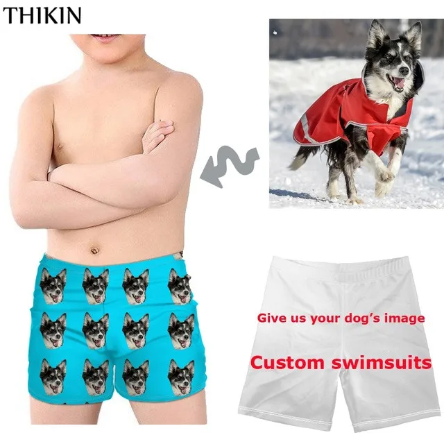 

THIKIN 3D Game Spla-toon Print Children Swimming Suits Summer Swim Trunks for Kids Boys Breathable Swimwear Boy Bathing Suit